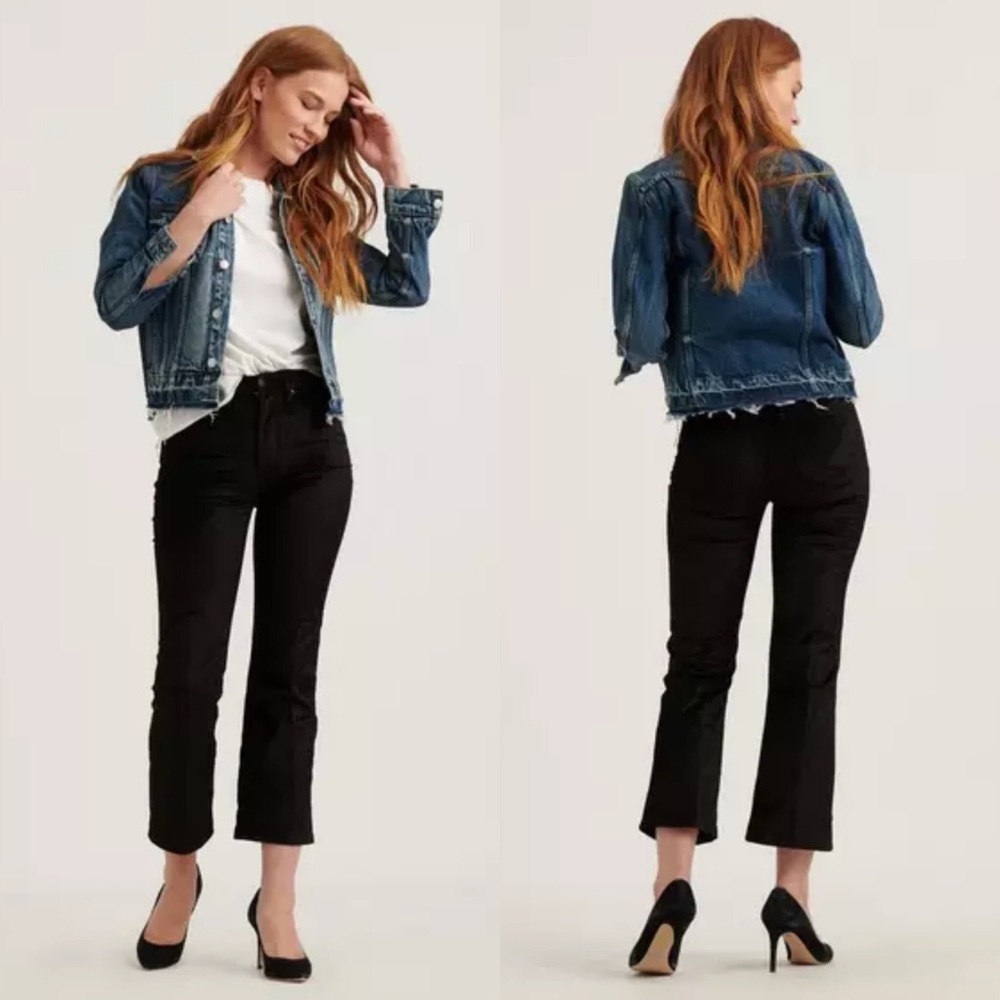 Lucky Brand Bridgette High Rise Crop Velvet‎ Pants